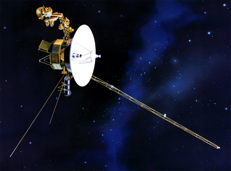 Picture of the furthest space probe, Voyager 1.