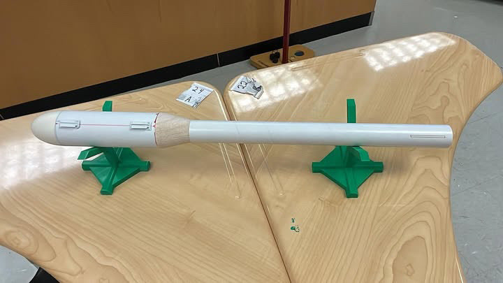 Rocket model in progress
